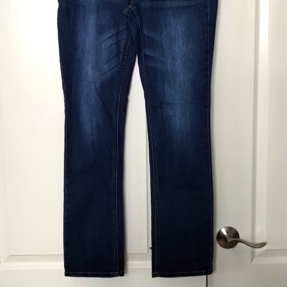 Maurices size 9 10 reg straight leg no distressing medium-dark wash maurice's - Picture 3 of 11